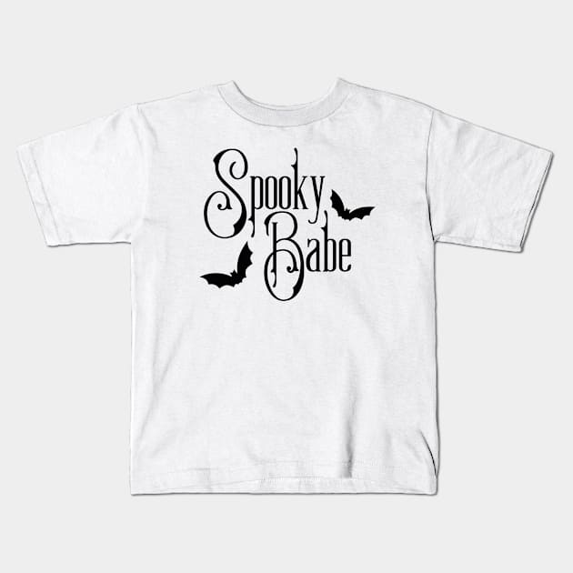 Spooky Babe Kids T-Shirt by uncommontee